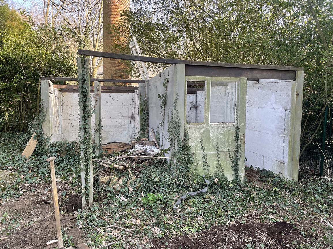 afbraakwerken oude schuur