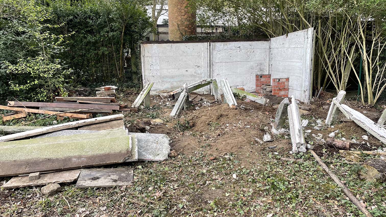 afbraakwerken oude schuur